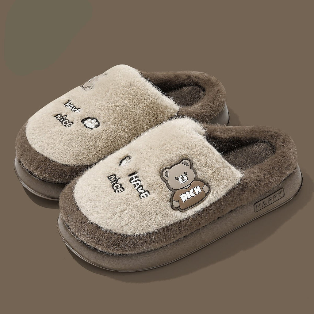 Black Bear Slippers - Cozy Winter Footwear | DEEDAR - shop_name