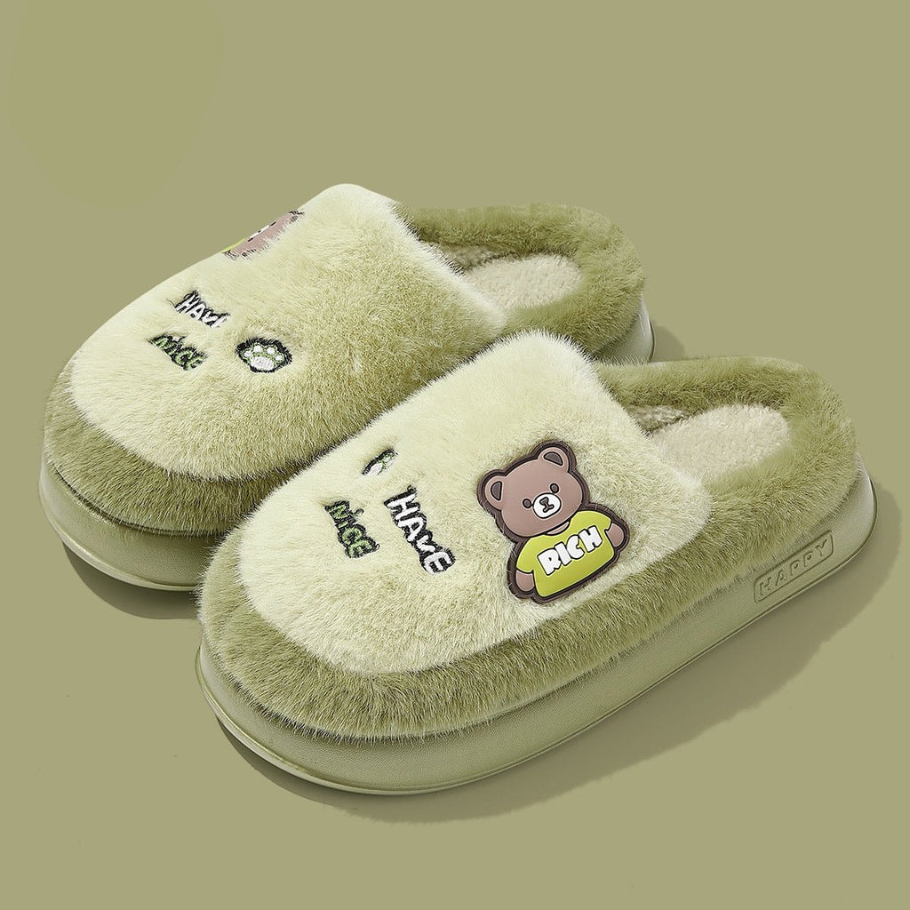 Black Bear Slippers - Cozy Winter Footwear | DEEDAR - shop_name