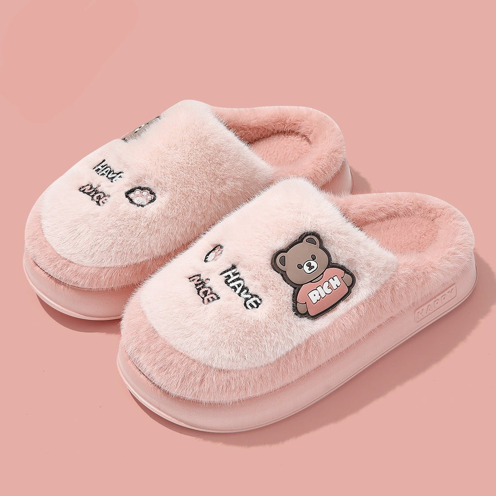 Black Bear Slippers - Cozy Winter Footwear | DEEDAR - shop_name