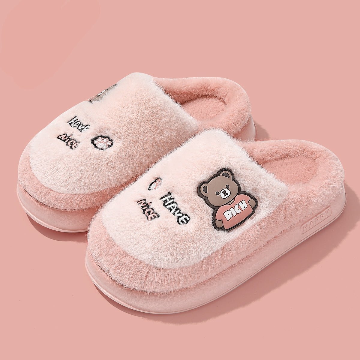 Black Bear Slippers - Cozy Winter Footwear | DEEDAR - shop_name