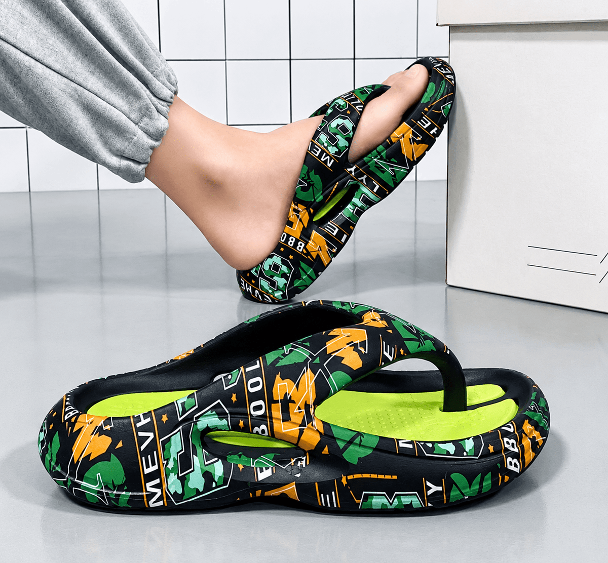 Men's Stylish Printed EVA Slides – Comfort Meets Street Style - #shop_name