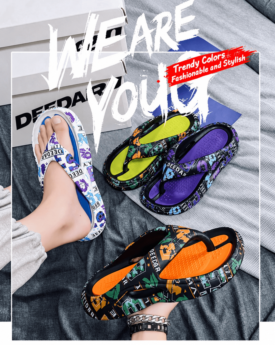 Men's Stylish Printed EVA Slides – Comfort Meets Street Style - #shop_name