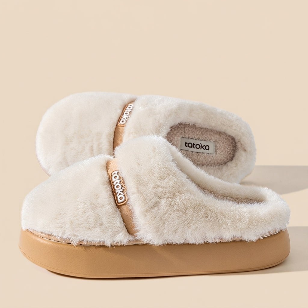 Plush Cotton Slippers Winter Indoor Non-Slip (Unisex) - shop_name
