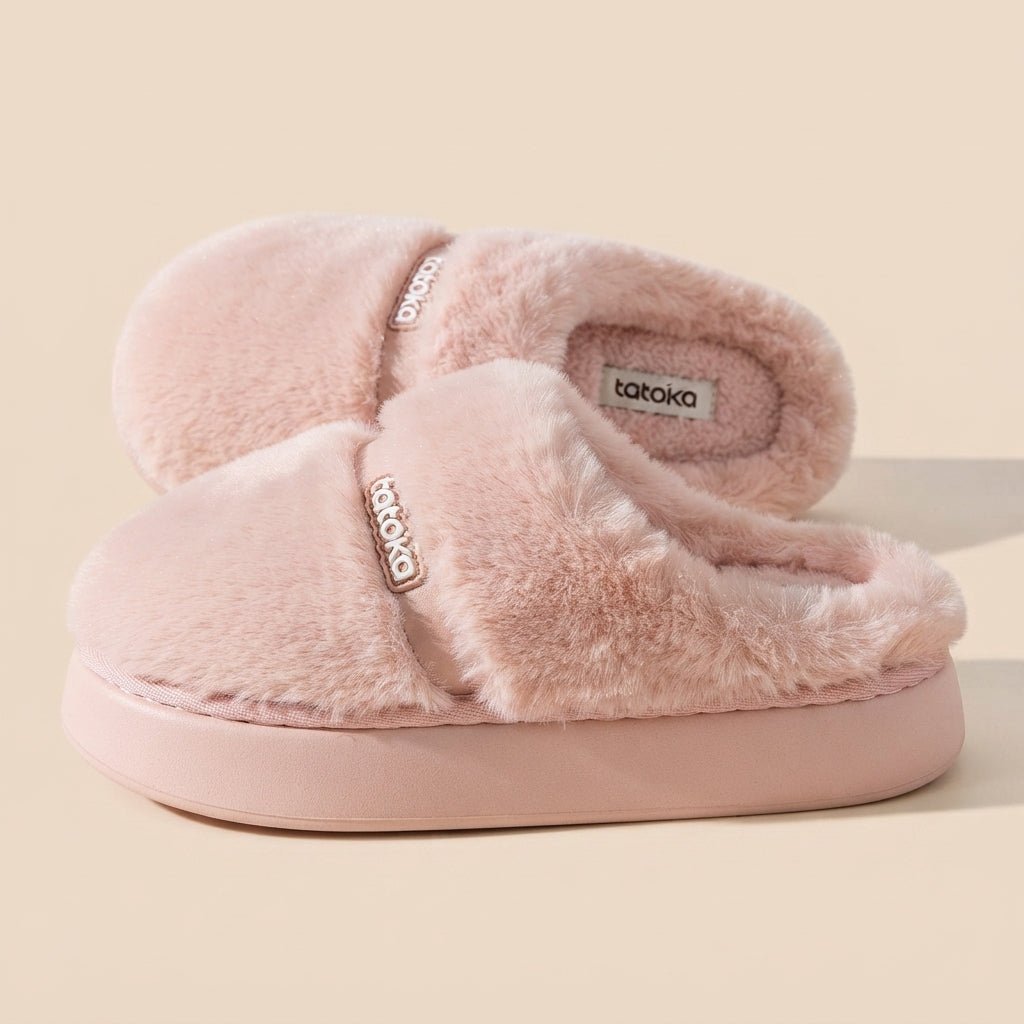 Plush Cotton Slippers Winter Indoor Non-Slip (Unisex) - shop_name