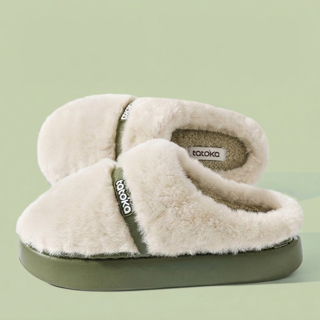 Plush Cotton Slippers Winter Indoor Non-Slip (Unisex) - shop_name