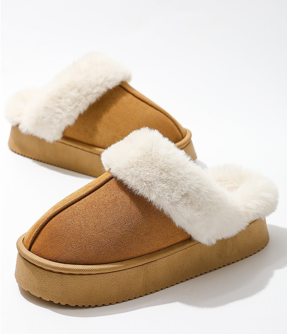 Winter Warmth Plush Slippers Unisex - shop_name
